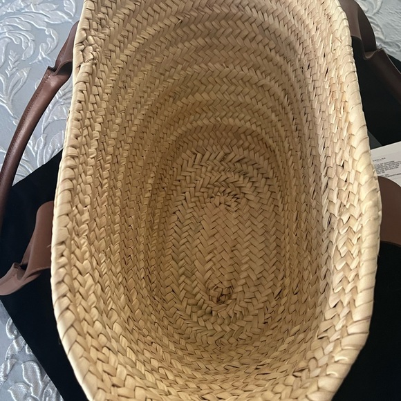 DeMellier Tan and Brown Large Woven Tote - Picture 5 of 13